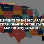 2 Elements of the Declarative Establishment of the State and the Requirements